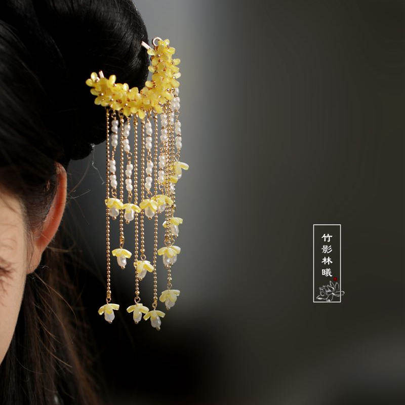 Hanbok Hair Pin - Jepit Rambut Osmanthus Gaya Kuno dengan