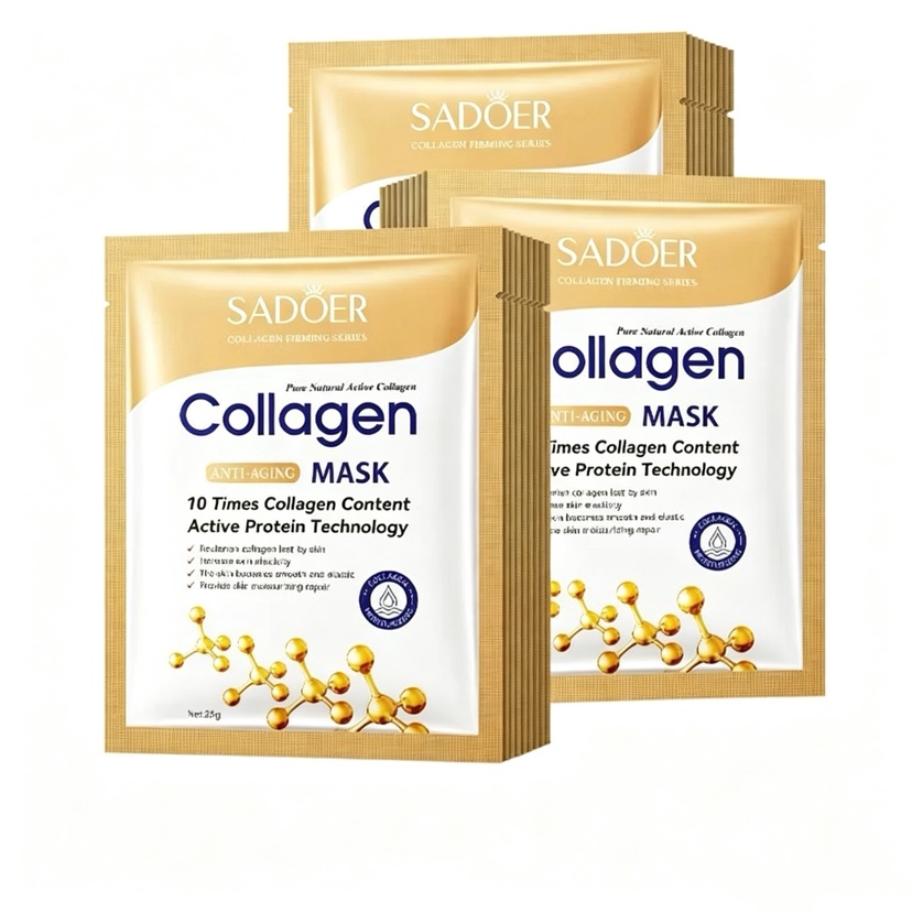 Sheet Mask Collagen - 5/10/20/30 Buah Masker Wajah Kolagen Korea