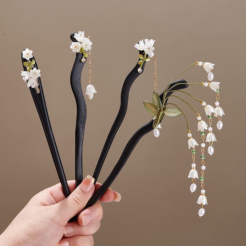 Hanbok Hair Pin - Lily Of The Valley1 Jepit Rambut