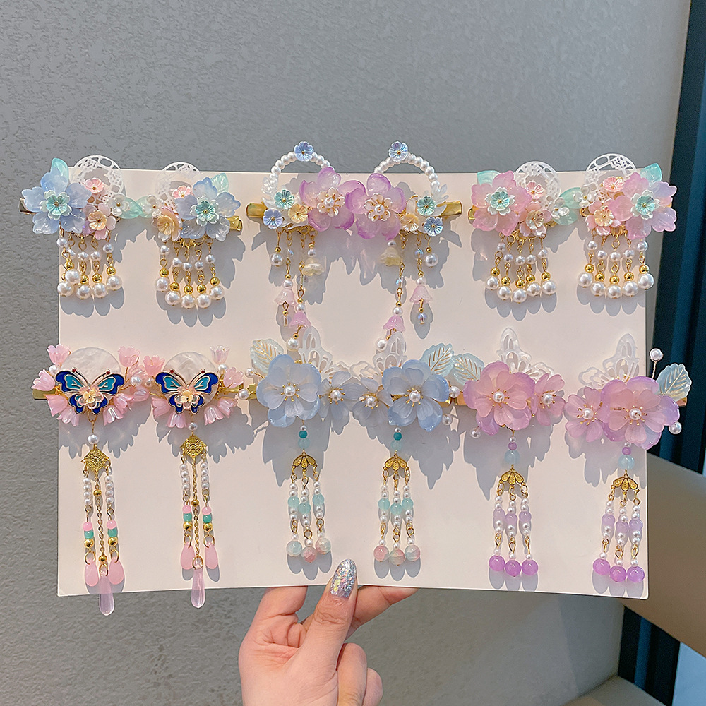 Hanbok Hair Pin - 1 pasang Aksesoris Rambut Hanfu Cantik