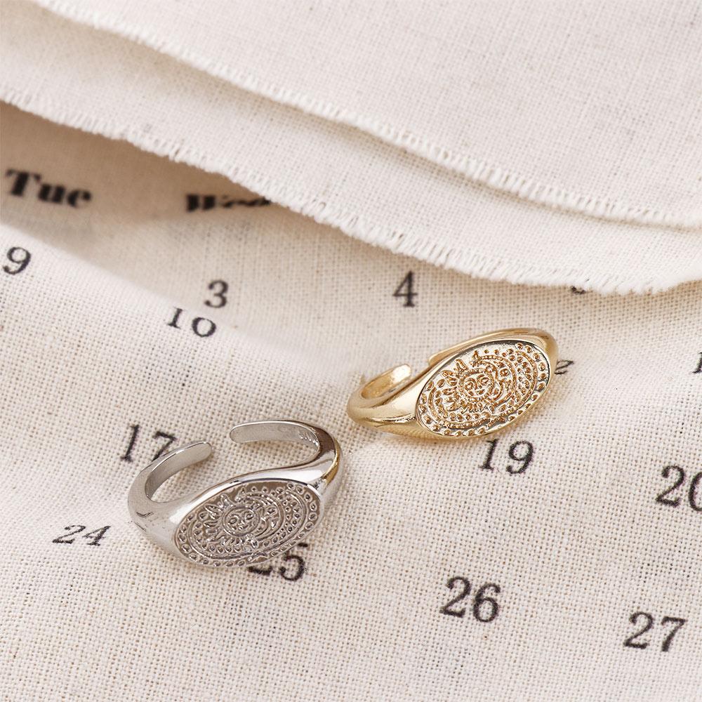 Cincin Pola Matahari Bulan Min - Korean Women Lifestyle ulasan dan harga