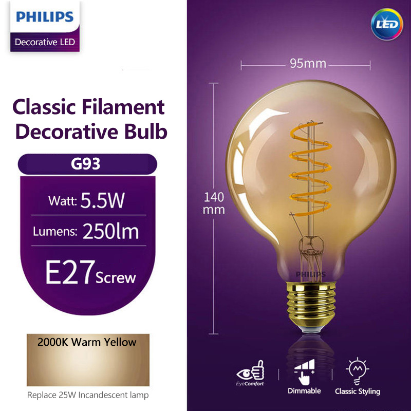 Bohlam LED Dekoratif Philips S - Philips Bulb Led Classic ulasan dan harga