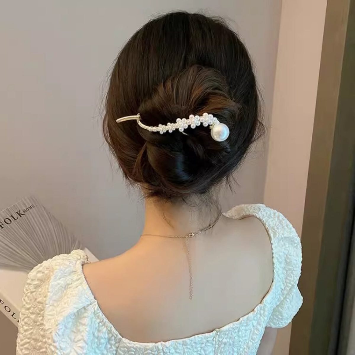 Jepit Rambut Mutiara Glitter E - Korean Women Lifestyle ulasan dan harga