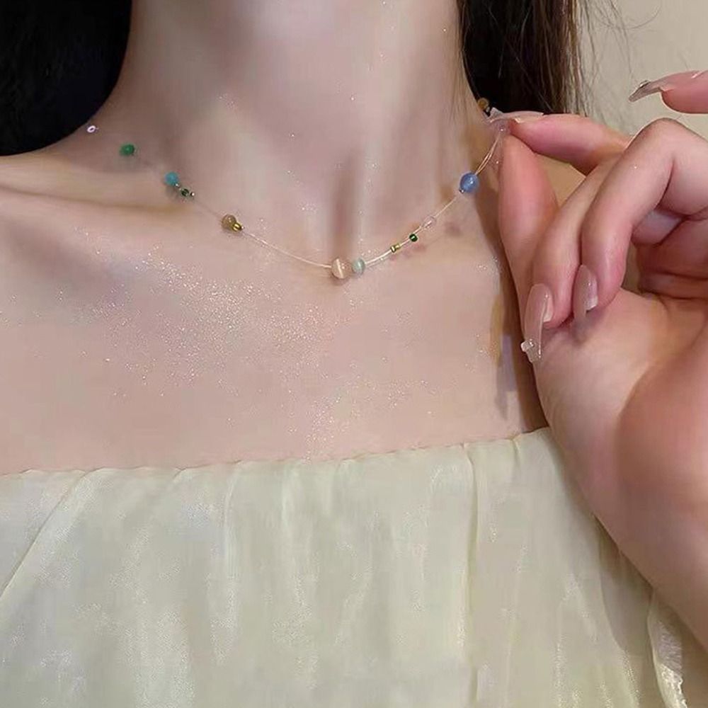 Kalung Gaya Korea Paduan Logam - Korean Lifestyle Aesthetic ulasan dan harga