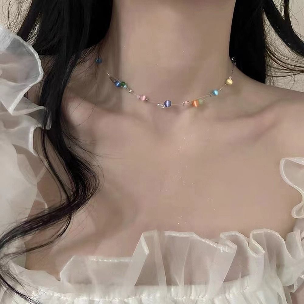 Kalung Gaya Korea Paduan Logam - Korean Lifestyle Aesthetic ulasan dan harga