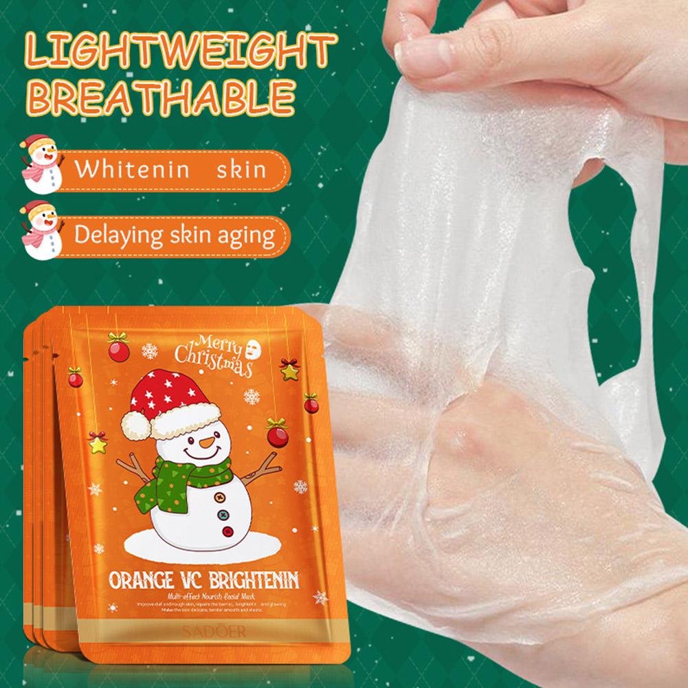 Masker Wajah Seri Natal Lembar - Sheet Mask Collagen ulasan dan harga