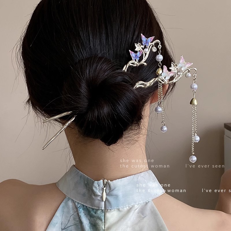 Jepit Rambut Bunga Campuran Re - Hanbok Hair Pin ulasan dan harga