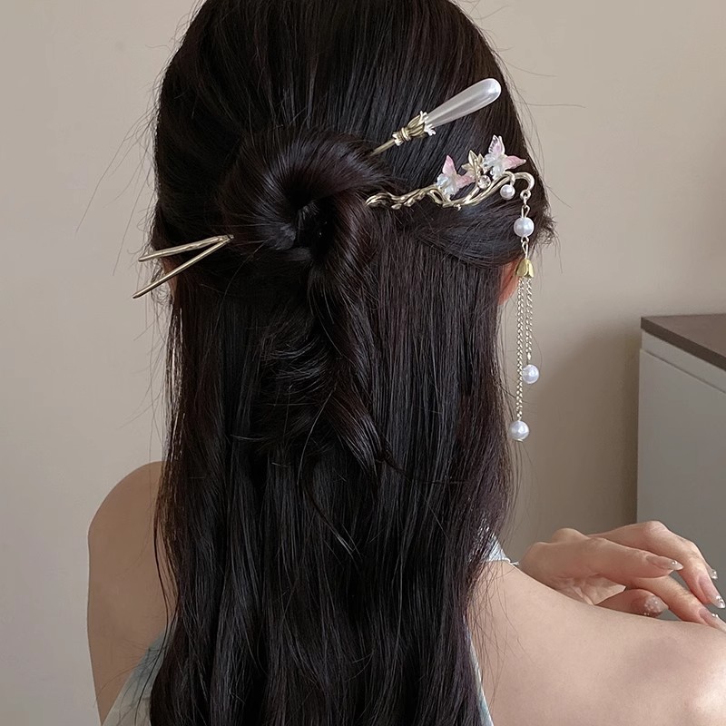 Jepit Rambut Bunga Campuran Re - Hanbok Hair Pin ulasan dan harga
