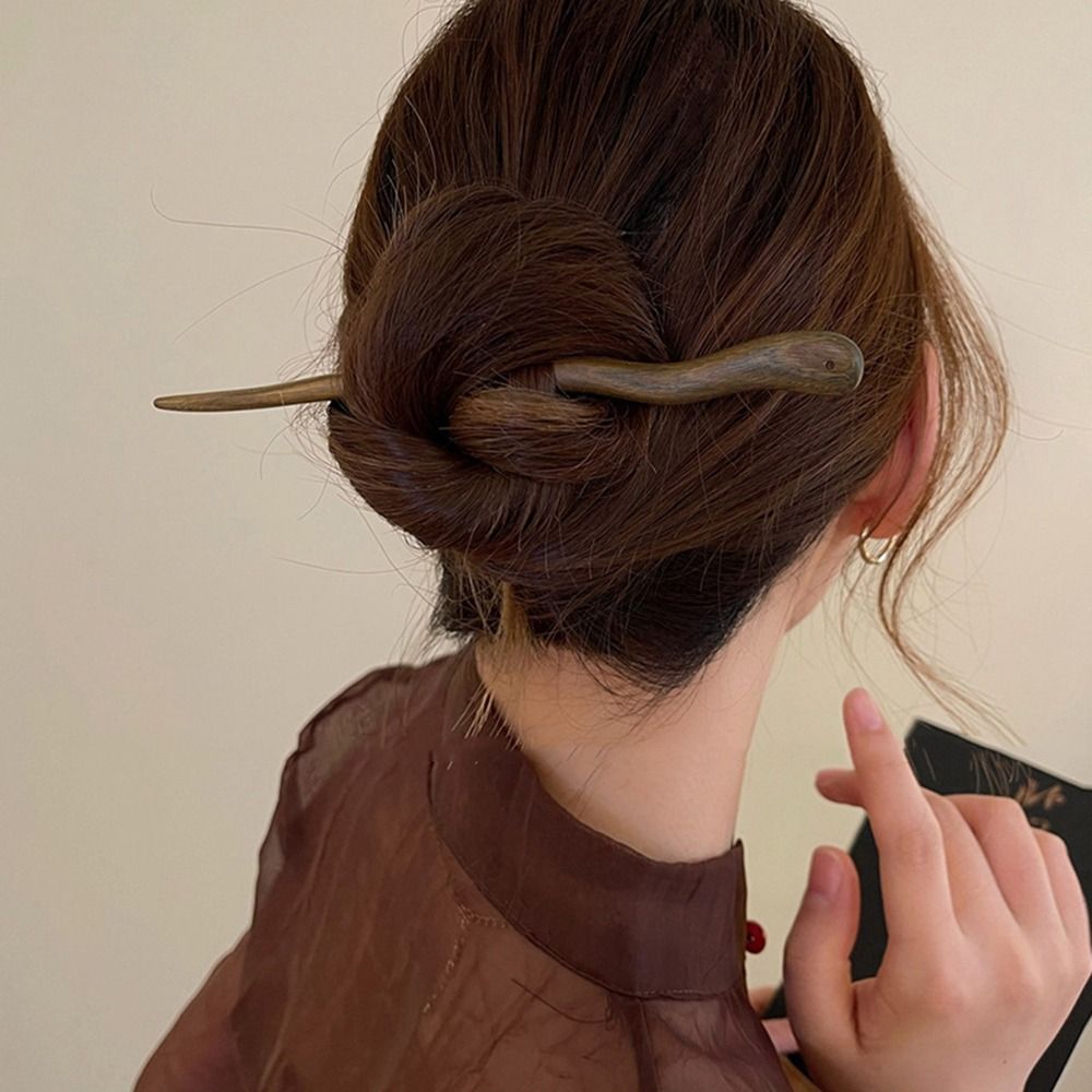 Jepit rambut kayu elegan gaya  - Hanbok Hair Pin ulasan dan harga