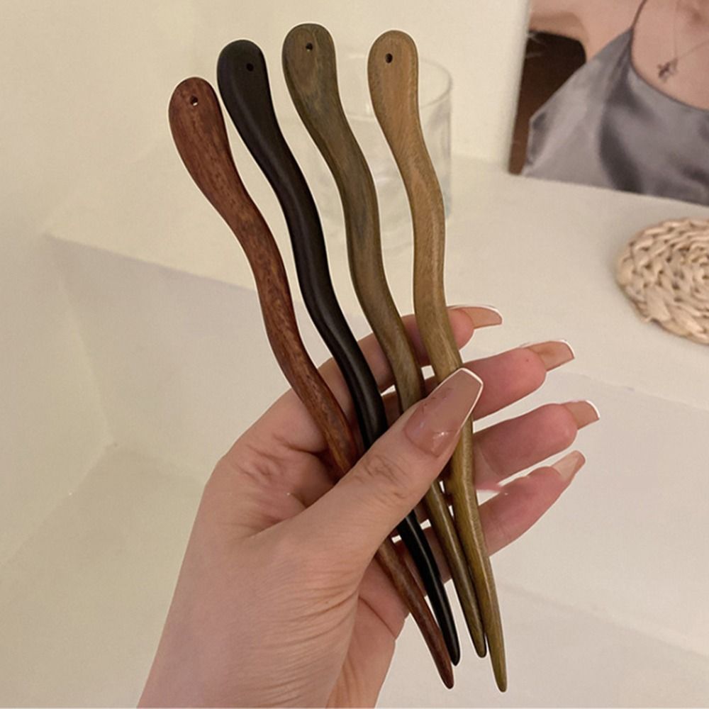 Jepit rambut kayu elegan gaya  - Hanbok Hair Pin ulasan dan harga