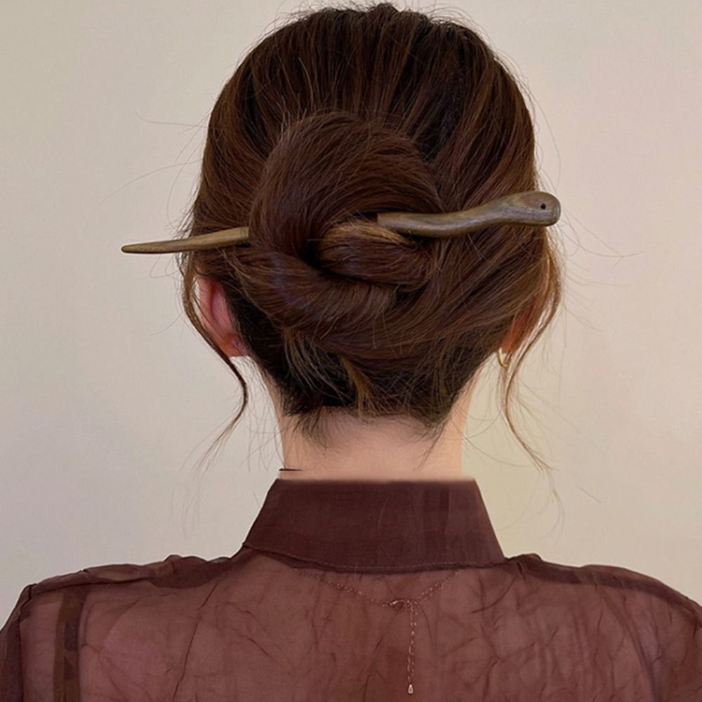 Jepit rambut kayu elegan gaya  - Hanbok Hair Pin ulasan dan harga
