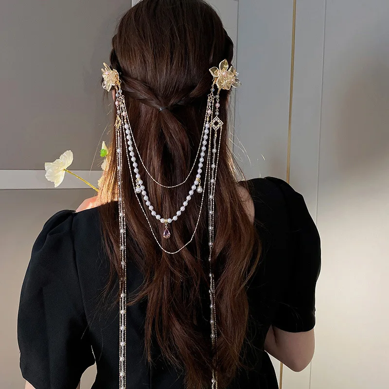 Jepit Rambut Bunga Berlian Imi - Hanbok Hair Pin ulasan dan harga