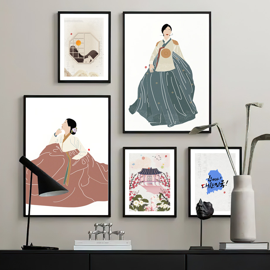 Poster Lukisan Kanvas Cetak Es - Korean Lifestyle Aesthetic ulasan dan harga